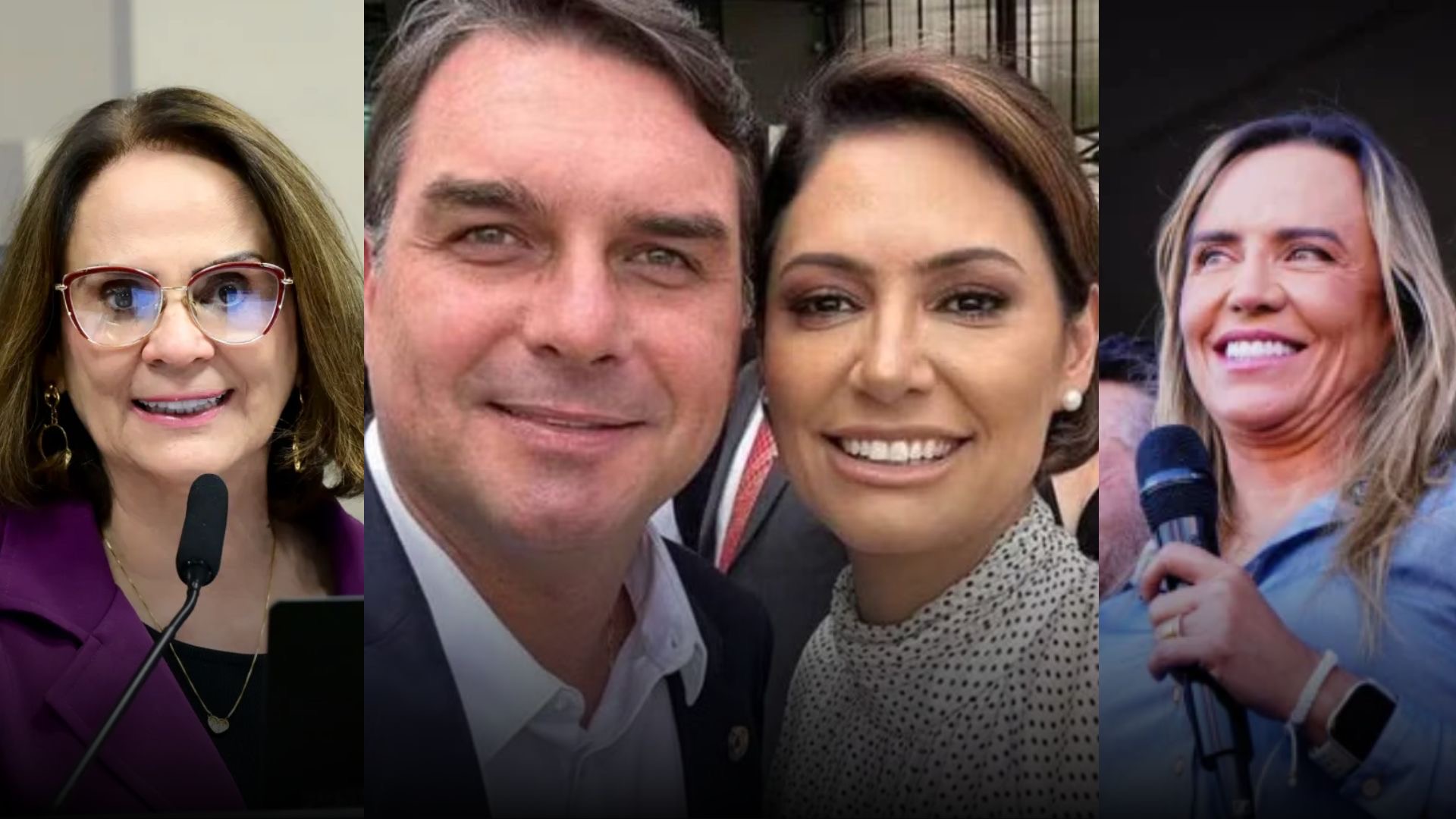 Michelle e Flávio Bolsonaro fazem as pazes após mediação política