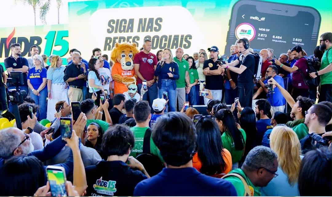 MDB do DF formaliza apoio a Celina Leão e reeleição de Rafael Prudente