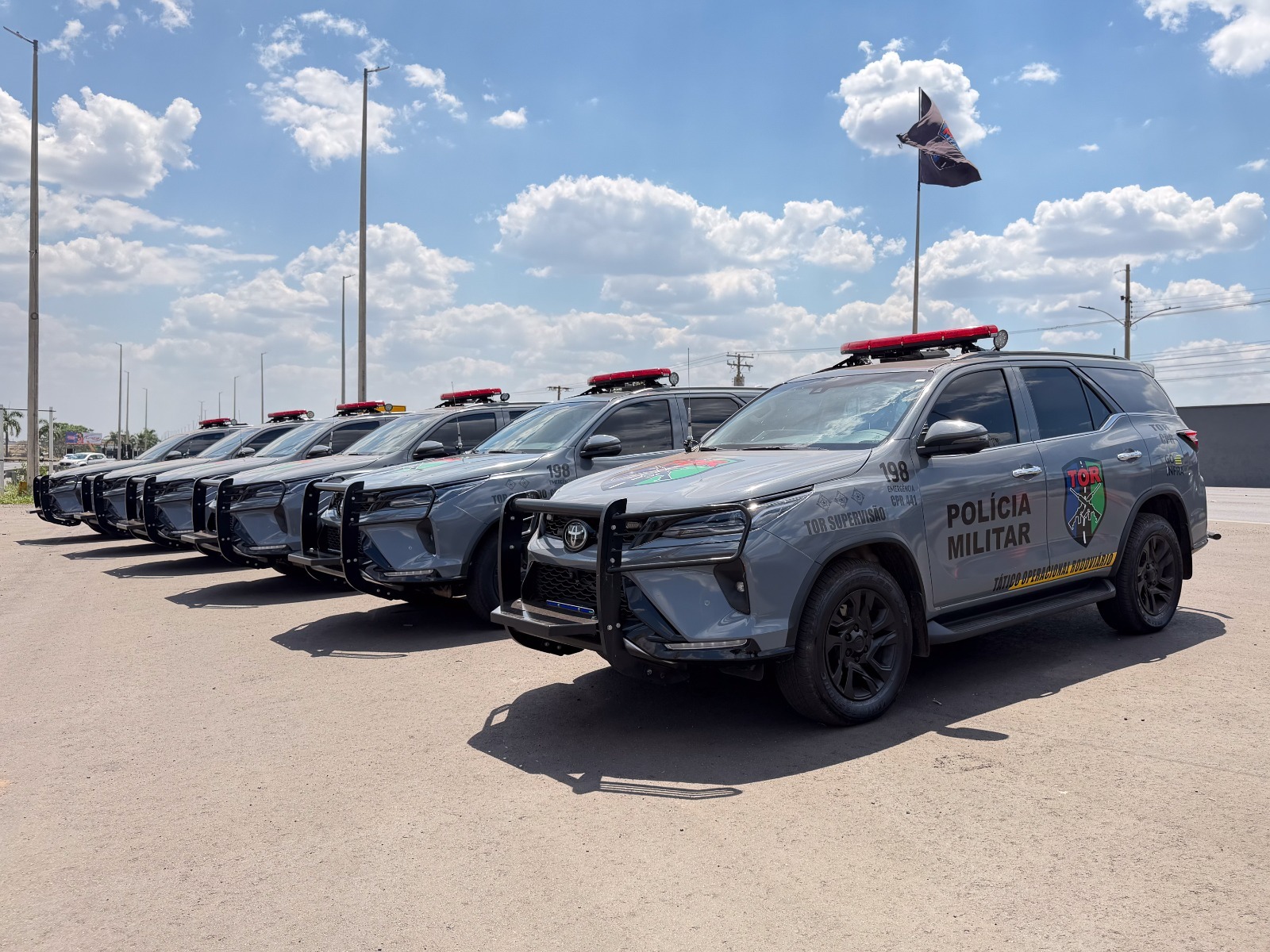 PMGO renova frota com mais de 1,6 mil viaturas; investimento de R$ 96,7 mi