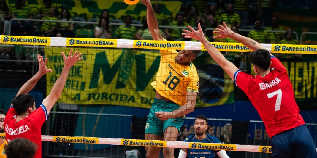 Brasil derrota Chile na estreia do Sul-Americano de Vôlei Masculino