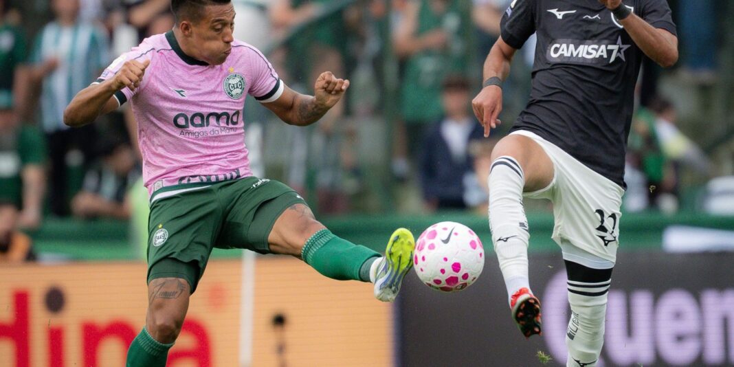 Coritiba e Botafogo empatam e seguem sem vitórias no Brasileirão