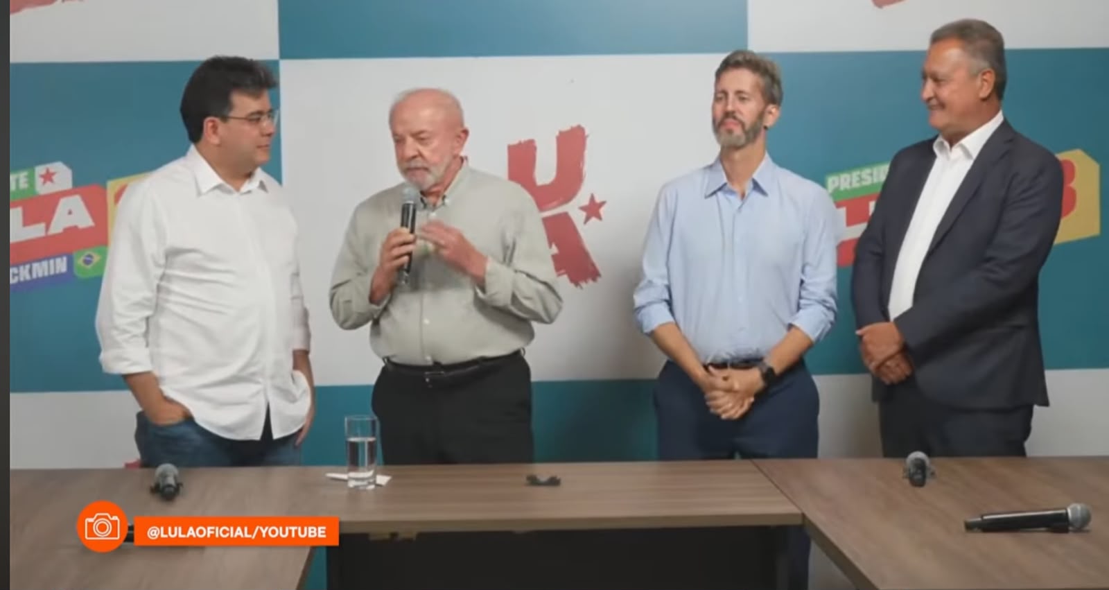 Gafe: Lula chama Leandro Grass de “Orlando” em ato no QG de campanha no Lago Sul