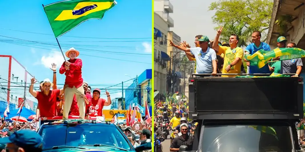 Lula realiza comício em Natal enquanto Flávio participa de moto-carreata no Rio de Janeiro